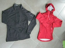 VÊTEMENT SPORT FEMME VESTE DEPERLANT COUPE VENT SALOMON NOIR TAILLE XS