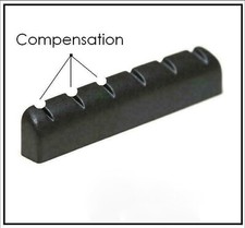 MusicianAtHeart COMPENSATED Plastic Black Nut for IBANEZ Electric Guitar
