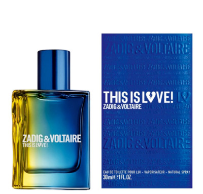 THIS IS LOVE pour LUI ZADIG & VOLTAIRE 1oz EDT Spray NEW & SEALED