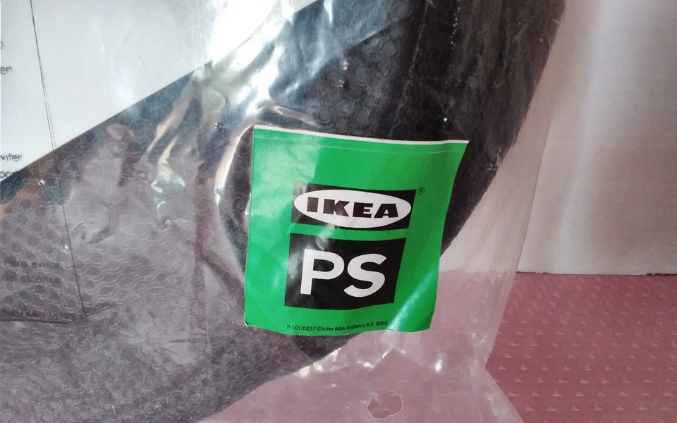 IKEA PS Colmillo Malla Colgante Negro Organizador de Almacenamiento 6 Compartimentos Foto 3 de 4