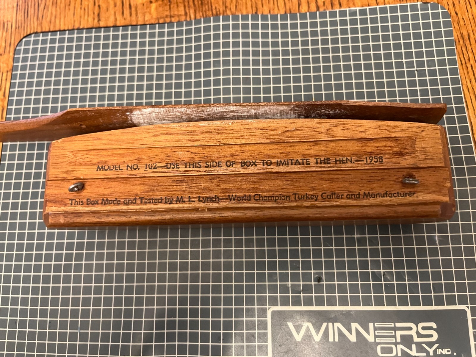 LYNCH WORLD CHAMPION TURKEY CALL, MODEL 102, 1958 BIRMINGHAM VINTAGE eBay