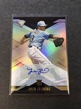 Josh Fleming 2021 Titanium Rookie Auto Tampa Bay Rays