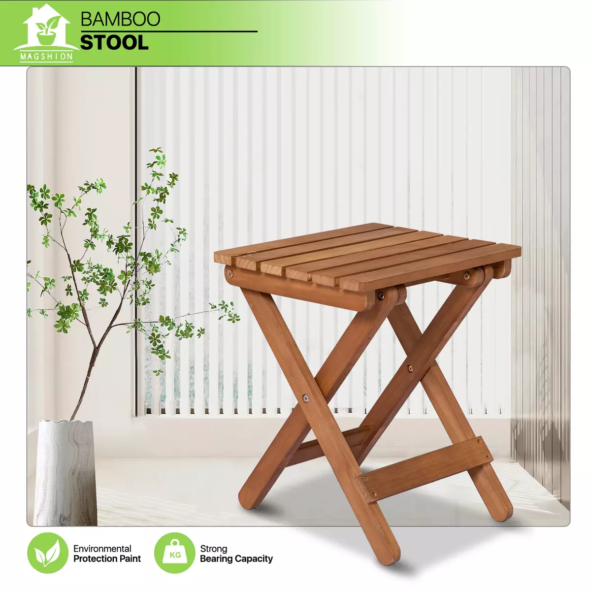 Collapsible wooden stool outlet