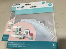 We R Memory Keepers Mold Press Clear Plastic Sheets, 12 total 6.75 x 6.75