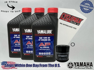 Cyclemax Standard Yamalube Oil Change Kit fits 2018-2025 Yamaha XSR700