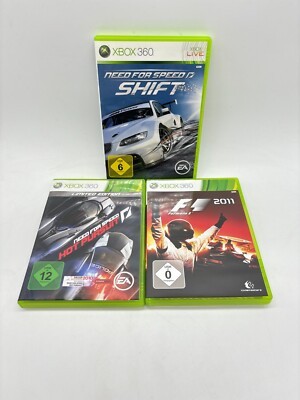 Microsoft Xbox 360 Need for Speed Shift/ Hot Pursuit/ F1 2011 in OVP