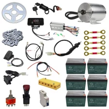72V 3000W Brushless Electric Motor Kit Battery For Go Kart Four Wheeler Golf Car