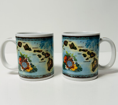ABC Hawaiian Islands Ceramic Coffee Cup Mug EUC | eBay