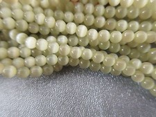 Olive Cat's Eye Round 3mm Beads 130pcs
