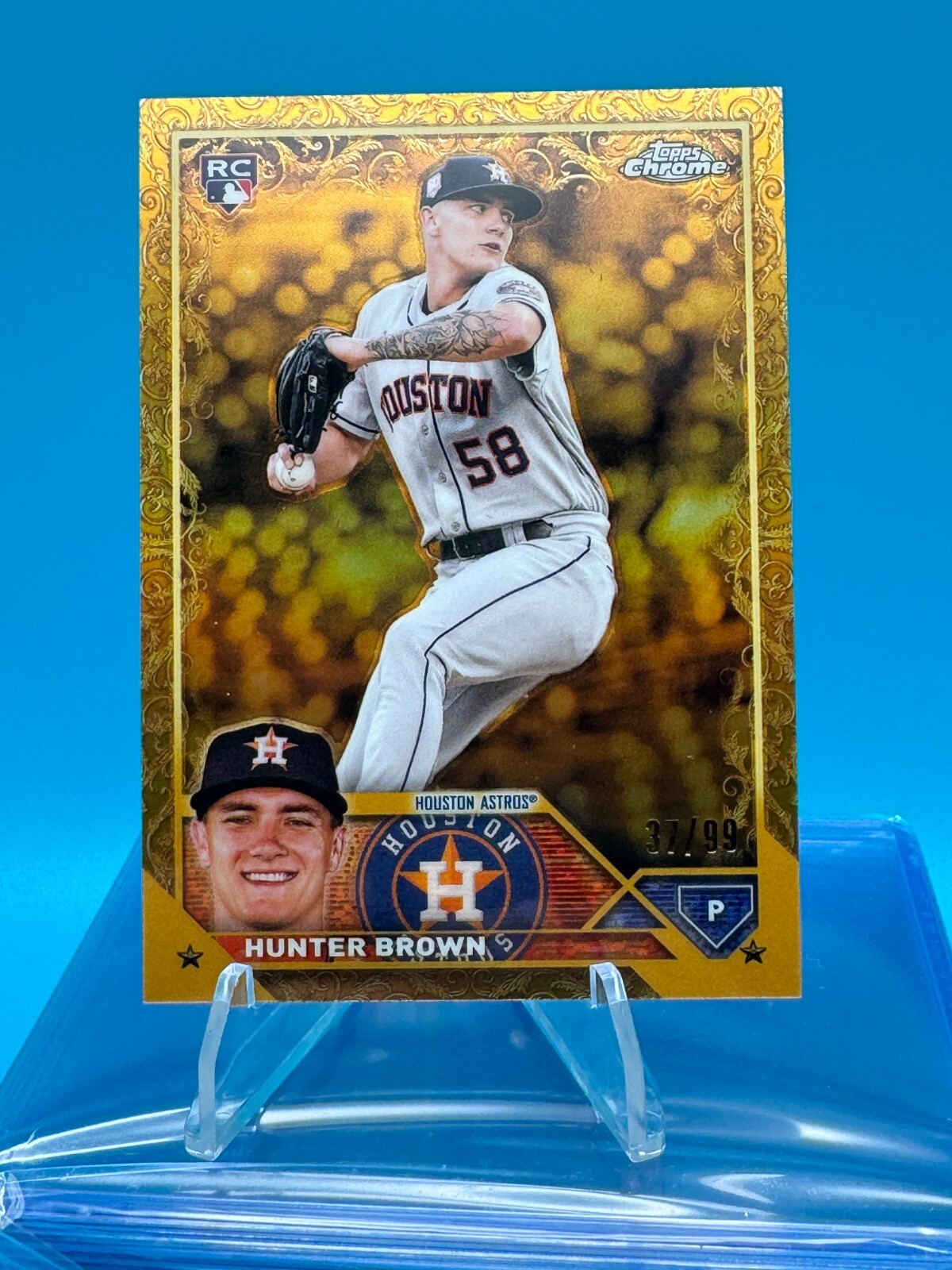 2023 Topps Gilded Collection #147 Hunter Brown RC Houston Astros 37/99 (bx4)