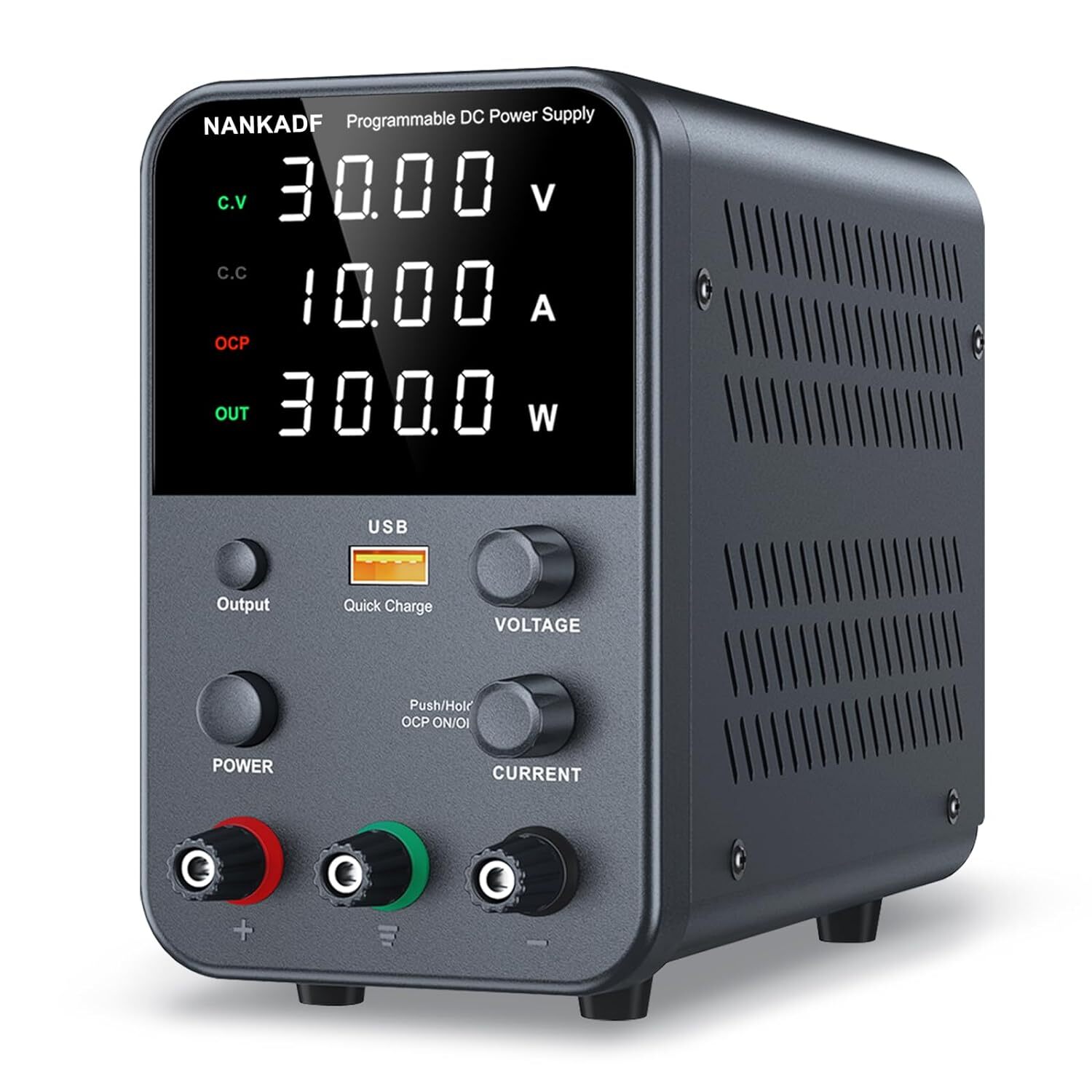 Adjustable DC Output 0-30V 0-10A Power Supply Lab Variable Bench Switching