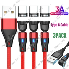 Magnetic Phone Charger Charging Cord Adapter Cable For Type C Samsung LG Android