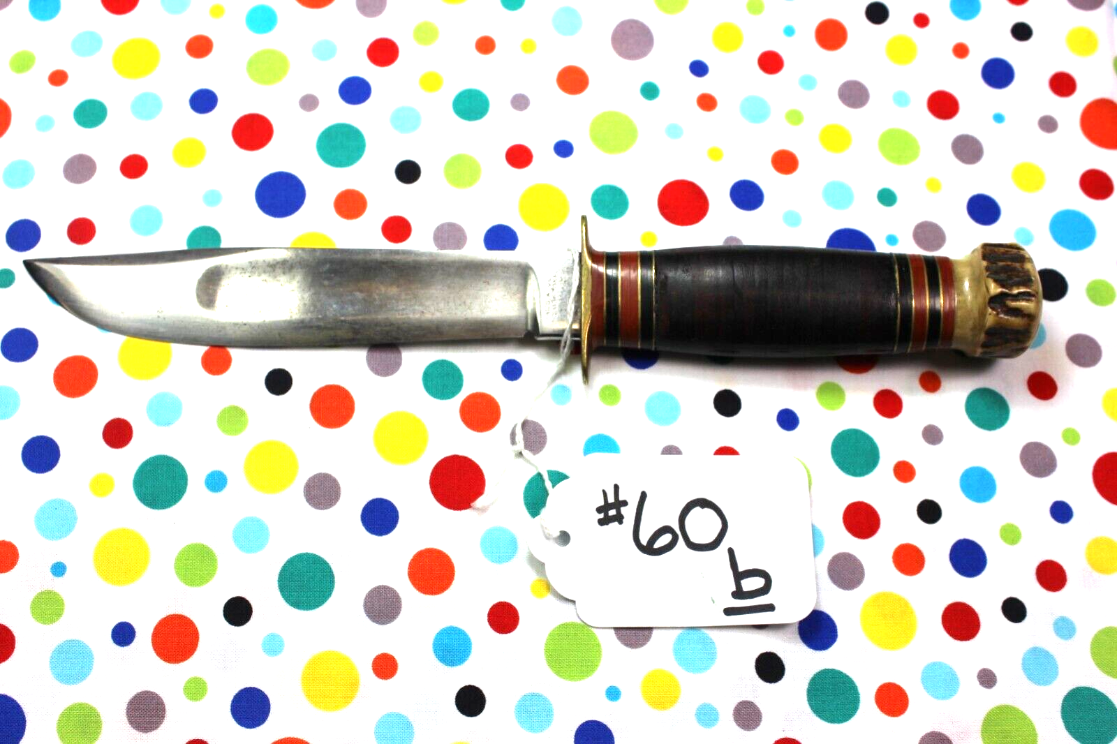 19051907 Marbles M.S.A. ( Second Model ) IDEAL Knife Bone Pommel 1/2