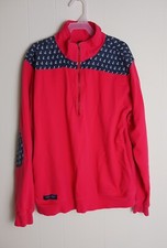 Simply Southern Pink Womens Jacket Sweatshirt Size Small Pink 1/4 Zip Anchor...