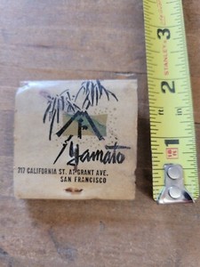 Vintage Yamato SF San Francisco advertisement dirty joke front strike matchbook