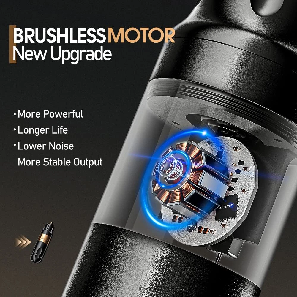Ambition Wireless Tattoo Machine Rotary Pen Touchscreen Battery Pack 2400mAh LED - product detail image 7