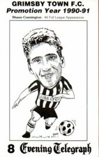 Tarjeta telegráfica nocturna 5,5 x 3,5 - Shaun Cunnington - Grimsby Town