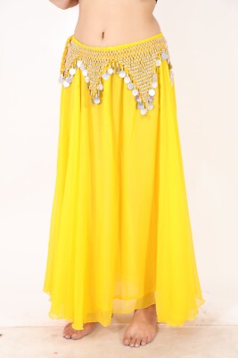 2962 Women\'s Triangle Style Belly Dance Coin Scarves Hip Wrap Tassel Belt Amazon.com: Belly Dance Hip Scarf - Hip Skirt Belly Dancing  main image 3