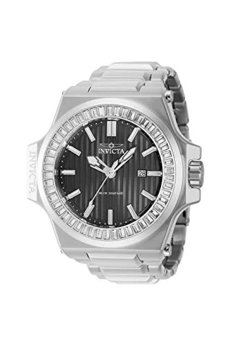Invicta Men s 43382 Akula Quartz 3 Hand Gunmetal Dial Stainless