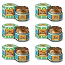 Tiger Balm White Ointment 21ml Each (Pack of 6) For Headaches & Nasal Congestion