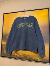 Vintage University of Michigan Jerzees NuBlend Crewneck Sweatshirt