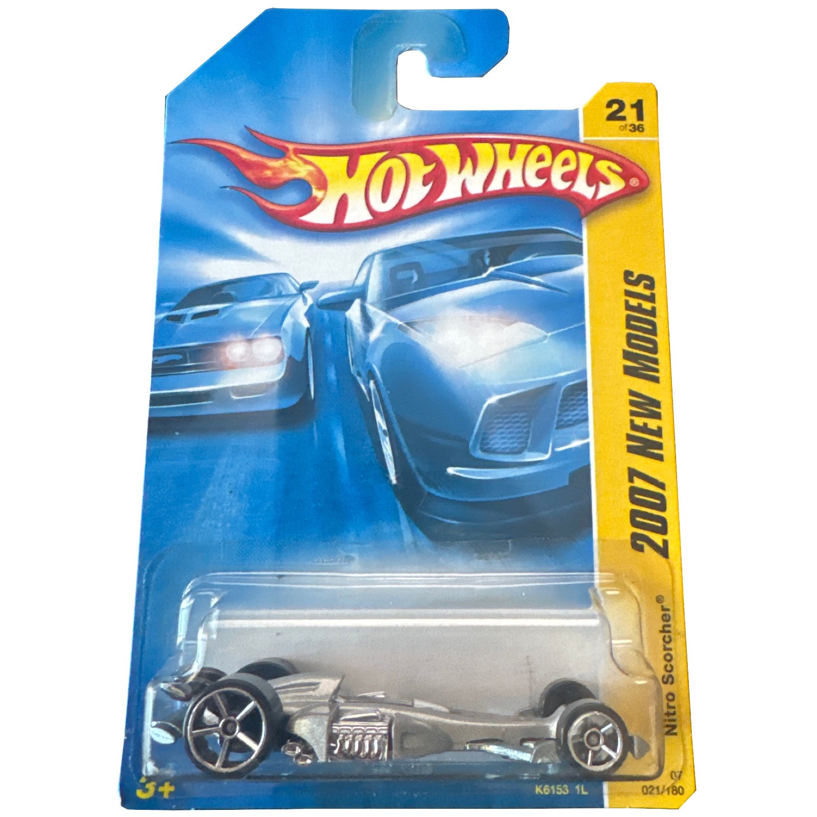 Hot Wheels 2007 New Models Nitro Scorcher Silver Toy # K6153