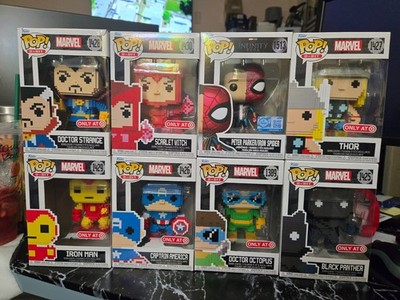 funko pop marvel 8 bit 8 pieces