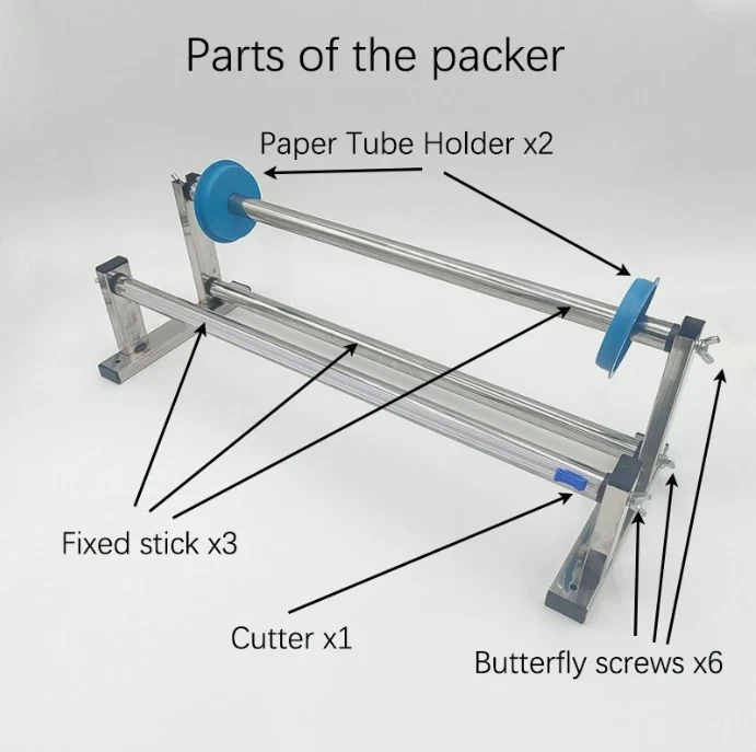 Stainless steel stretch film packaging machine, desktop stretch film distributor - Image 3 of 4