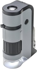100x-250x, LED UV Pocket Microscope with Smartphone Clip, STEM Educ...