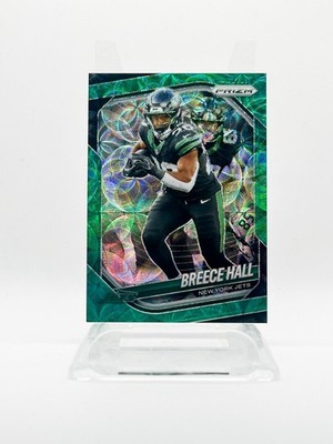 2025 Prizm Breece Hall #50 Green Scope /75 New York Jets Color Match SP