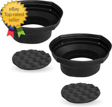 XBAF69 2 Piece Universal 6X9 Silicone Rubber Speaker Baffles with Self Adhesive