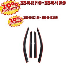 Rain Guards For Honda CRV CR-V 2023-2025 3D Wavy Mugen Style JDM 4pcs Tape-on