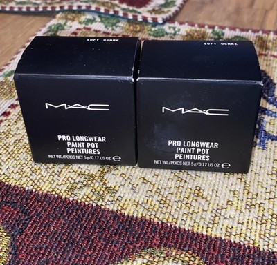 New In Box Full Sized Lot Of  2  MAC Pro Longwear Paint Pot SOFT OCHRE 0.17 oz