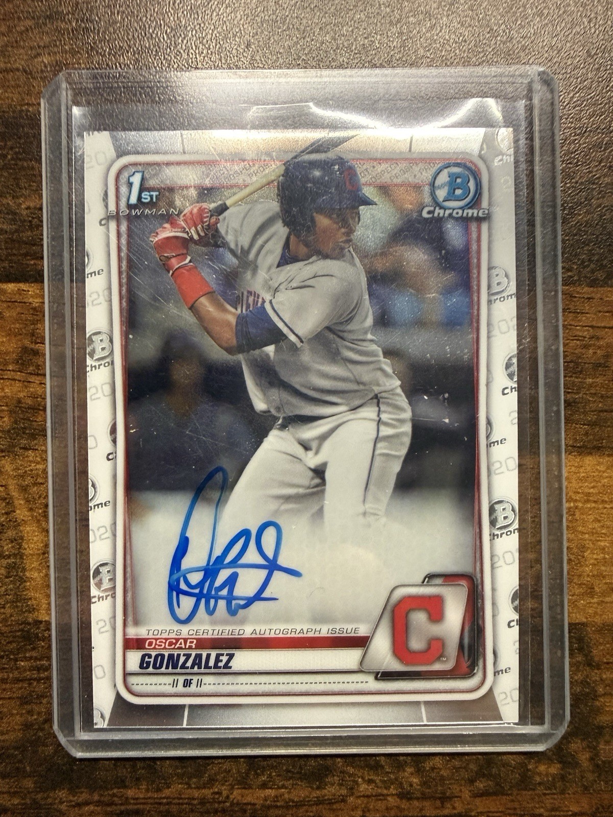 2020 Bowman Chrome 1st Oscar Gonzalez Auto Guardians