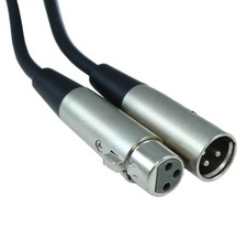 3Ft XLR 3P Male / Female Microphone / Audio Mixer Cable