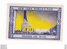 Vignette New York World's fair - 1939 - Perisphere and Trylon