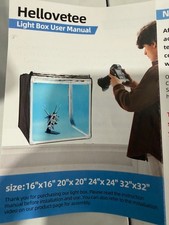 Photo Light Box 16x16x16 Inch Shooting Tent Kit Table Top Dimmer 6 Color Backs