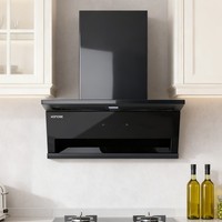 Angled Cooker Hood 90cm Chimney Cooker Hood & 900m³/h Strong Suction, LCD Touch