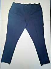 Chaps Blue PullOn Pants Size XL Stretch Comfort Slimming Mid-Rise Slim Leg