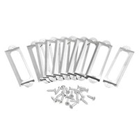 10 StüCk Etikettenhalter Aus Metall Datei Namenskarten Rahmen Silberton 60X17Mm