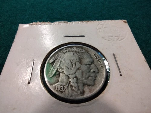 1937 P Buffalo Head Nickel Strong Date Great Detail See Pics Low Shipping