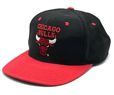 Vintage 90's Chicago Bulls Twins Enterprise Snapback Hat Classic Retro EUC Clean