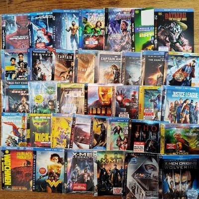 36 Superhero Blu-ray Slipcover Lot ONLY Marvel DC NO DISCS CASES