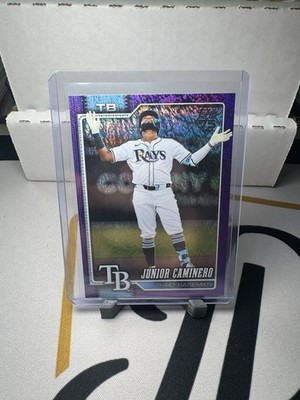 2026 Topps Series 1 Junior Caminero #328  Purple Sand Glitter Foil /250 🔥