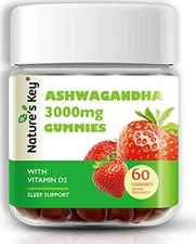 Nature's Key Ashwagandha Gummies, 3000mg High Potency Ashwagandha Root Extract