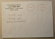 ESTONIA EESTI 1999 RARE SAAREMAA MACHINE FRANKING POSTAGE