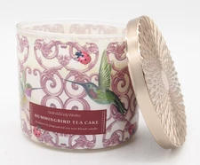 (1) Bath & Body Works HUMMINGBIRD TEA CAKE 14.5oz 3-wick Candle New