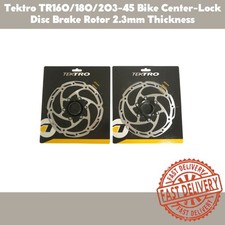 Tektro TR160/180/203-45 Bike Center-Lock 2.3mm Disc Brake Rotor Thickness 1 or 2