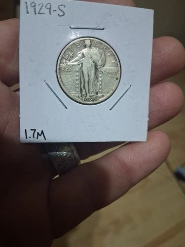 1929-S Standing Liberty Head Silver Quarter