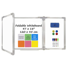 Navy Penguin Whiteboard Set - Dry Erase Board 47 X 18 In 1 Dry Wipe Eraser 4
